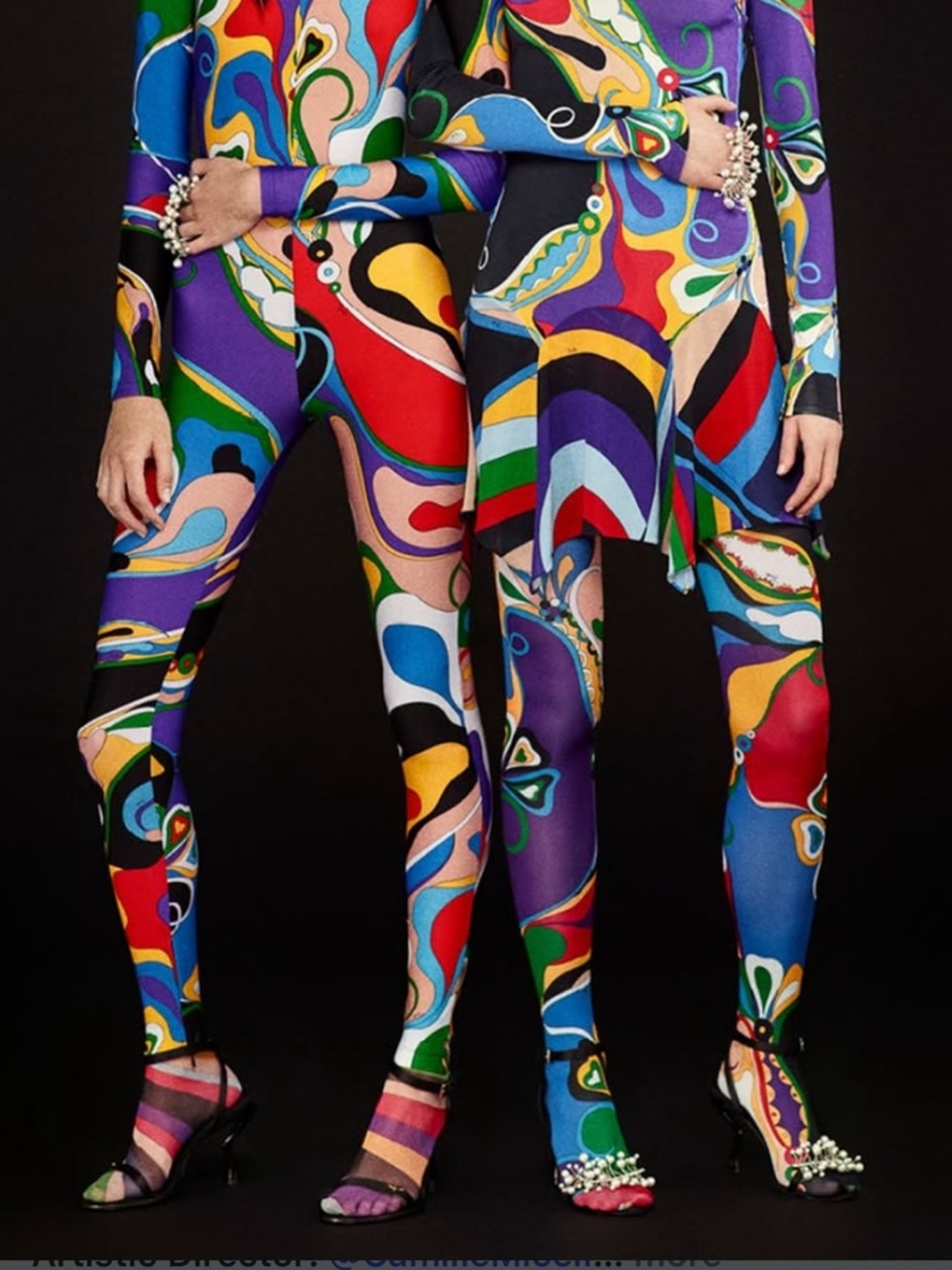 PUCCI ORCHIDEE PRINT TIGHTS - Picture 6 of 16